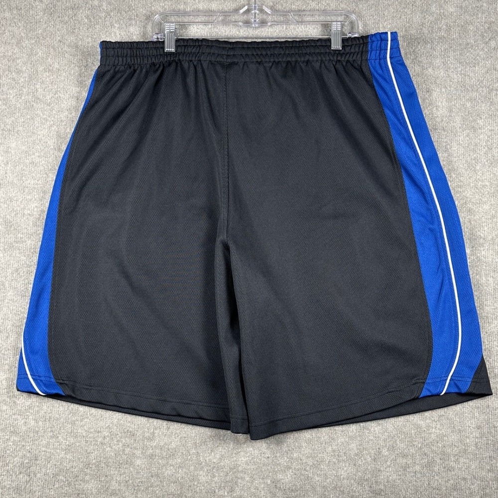 Gold's Gym Mesh Athletic Training Shorts 2XL Black Blue Drawstring Pockets - Picture 4 of 10